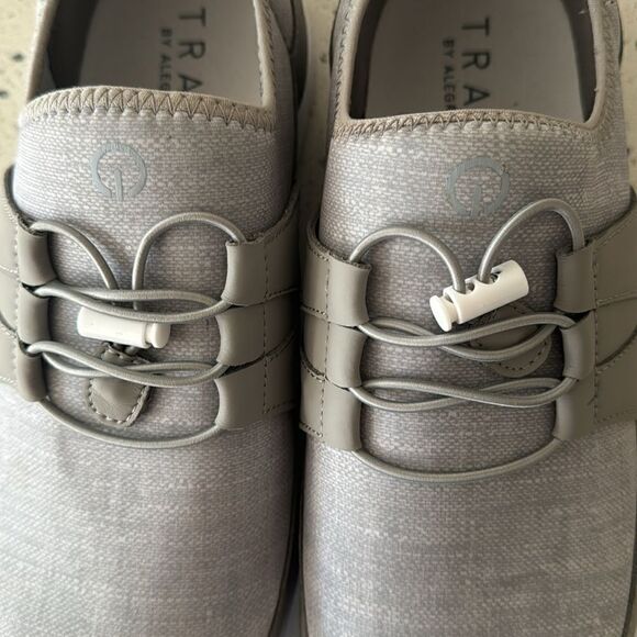 TRAQ by ALEGRIA Cynch Gray Textile Comfort Casual Walking Shoes Men's Size 41 - Picture 10 of 12